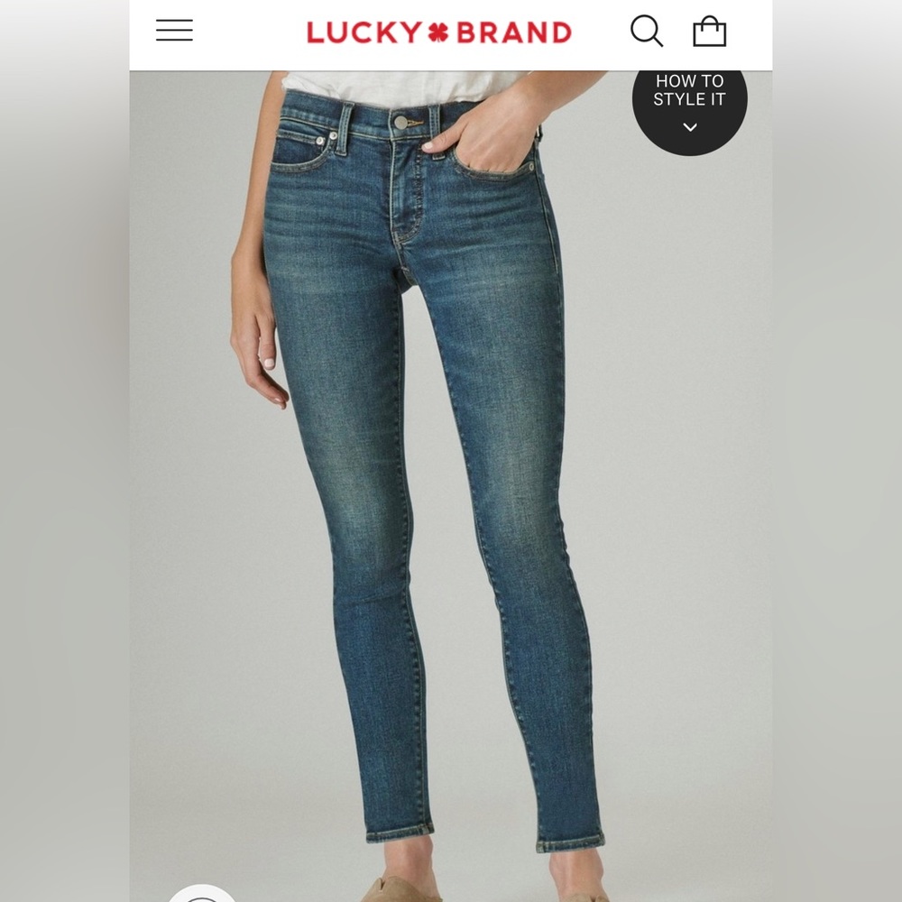 Lucky Brand Ava Skinny Sz 10